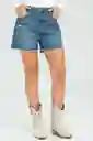 Short Mom Fit Tiro Alto