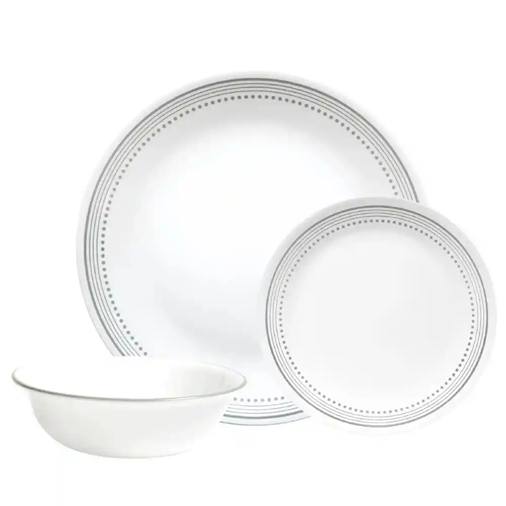 Vajilla Mystic Gray 4p/12 Pzs Corelle 1118807-1118768-6003905
