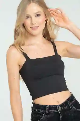 Top Camelia Color Negro Talla XS Ragged