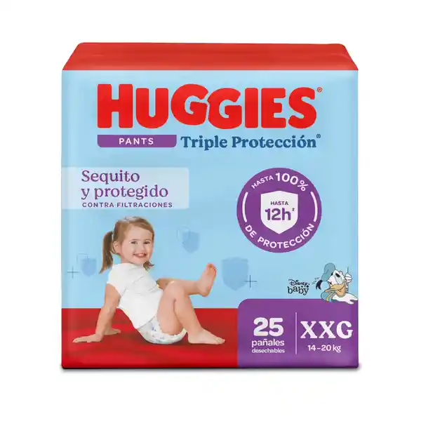 Pañal Huggies Triple Protección Pants Etapa 5/XXG 25 Und