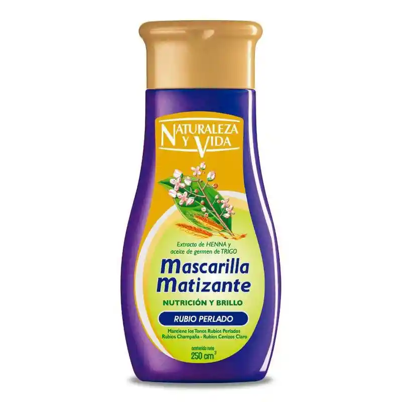 Naturaleza y Vida Mascarilla Matizante para Rubio Perlado