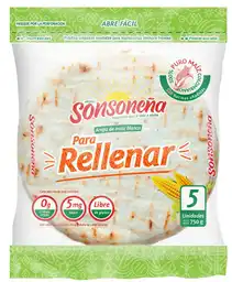 Sonsoneña Arepa de Maíz Blanco para Rellenar