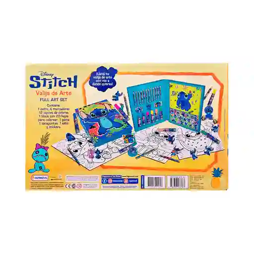 Set Disney Arte Manualidades Stitch Valija Arte
