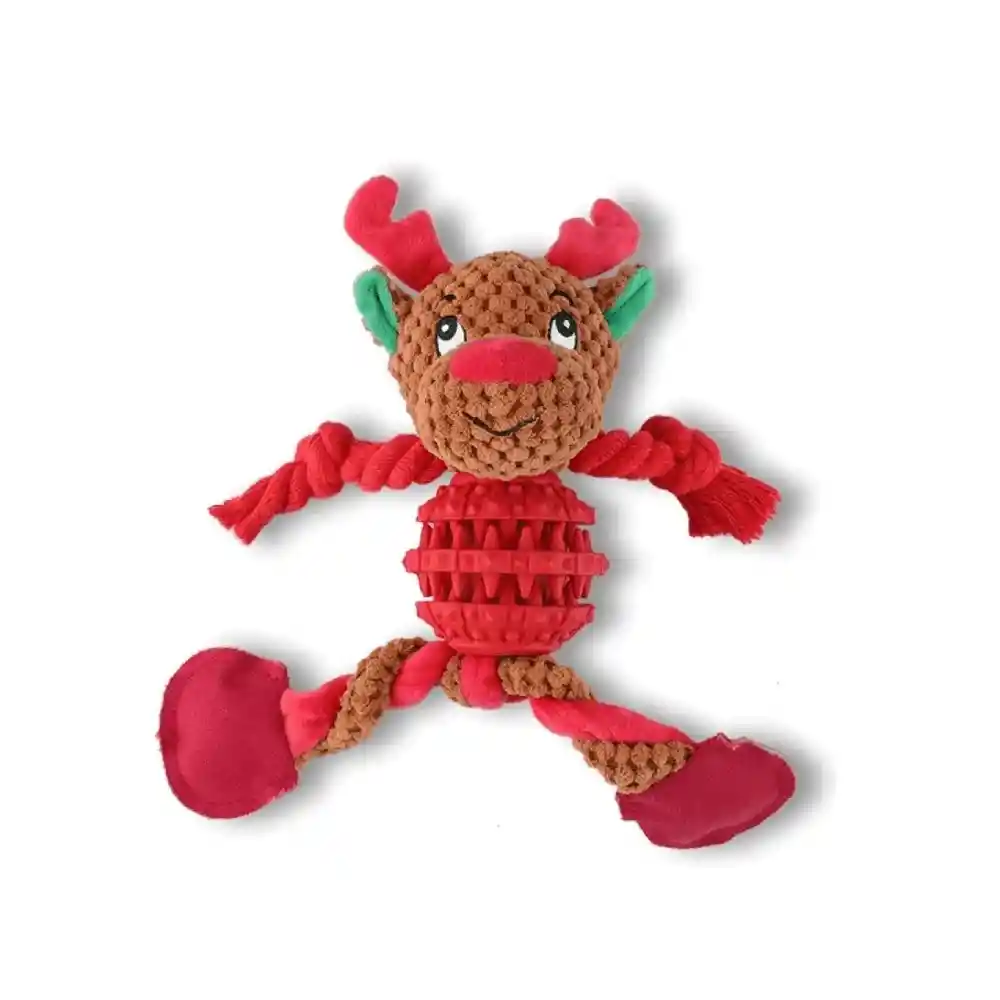Peluche Para Perro Calabaza Navidad Con Fuga Reno