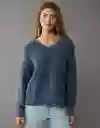 Suéter Tejido Mujer Azul Talla: X-SMALL 1447766 American Eagle