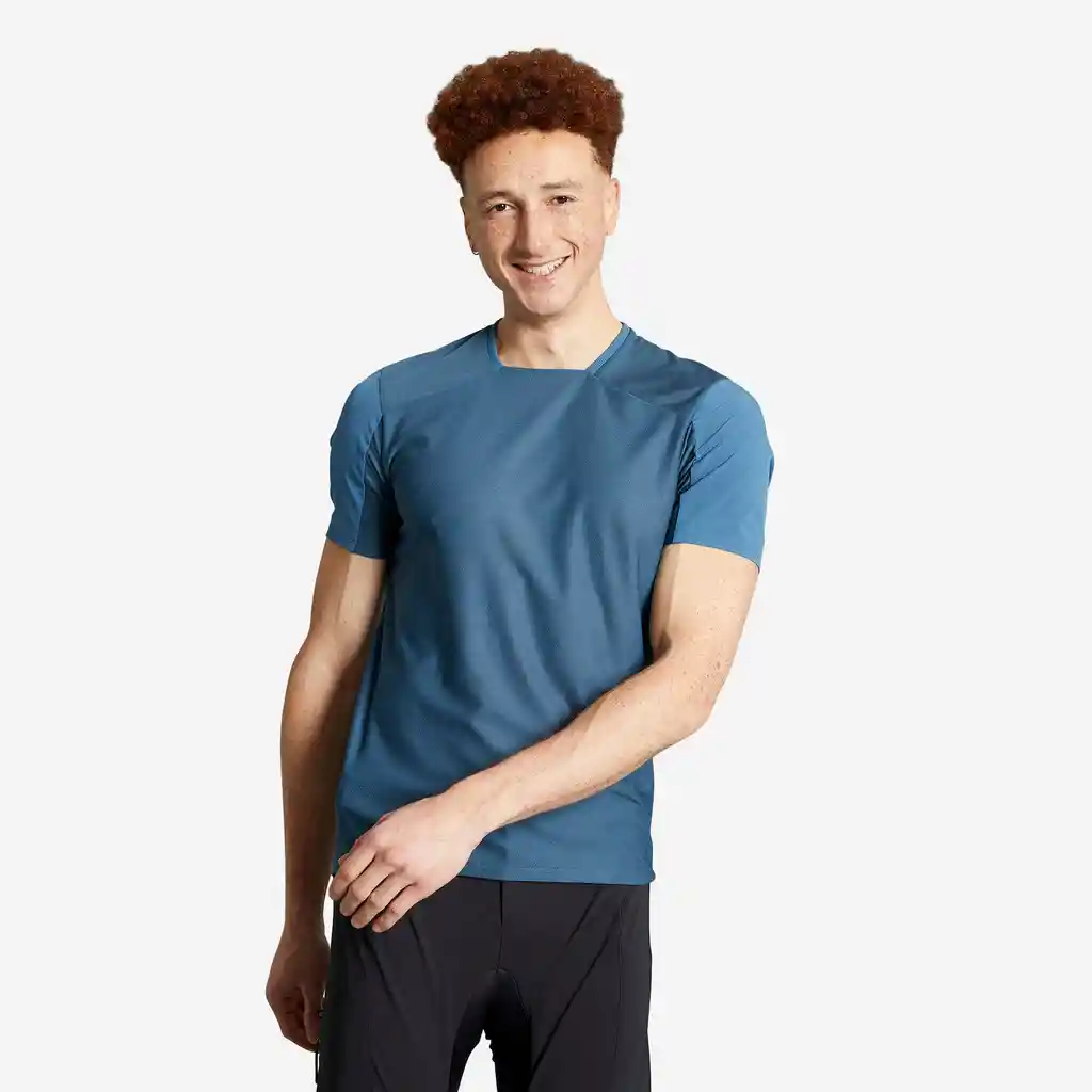 Jersey Ciclismo Mtb Expl100 Hombre Rockrider - Azul