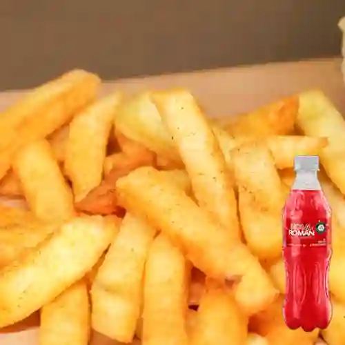 Combo Papa Francesa + Kola Román Original 400ML