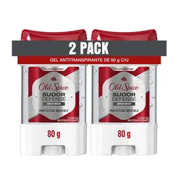 Desodorante Antitranspirante Hombre Old Spice Gel Sudor Defense Seco Seco 80 g Pack 2 Unidades