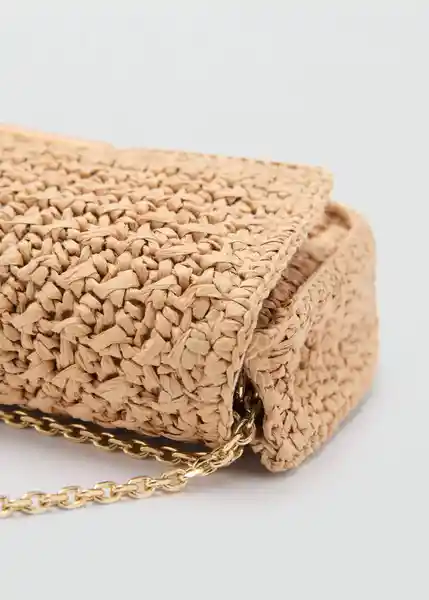 Bolso M Madrid Beige Talla 99 Mujer Mango