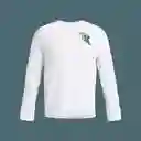 Under Armour Camiseta Run Anywhere ls Blanco LG 1384195-100