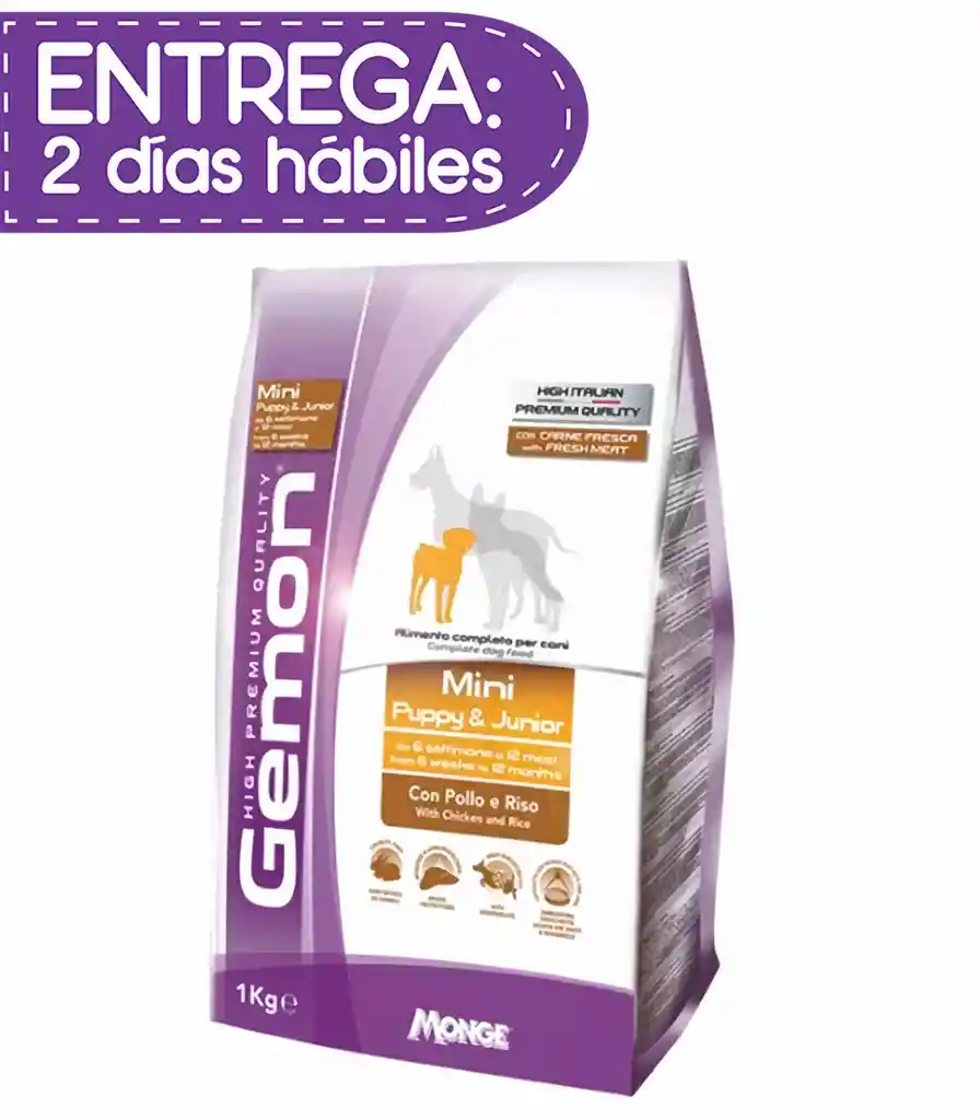 Gemon Alimento Para Perro Mini Puppy Junior Chicken And Rice