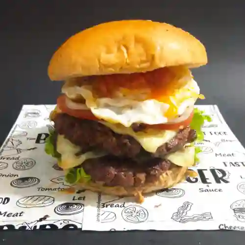 Hamburguesa Doble a Caballo