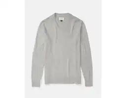 Suéter Tejido Para Hombre Gris Talla Large American Eagle