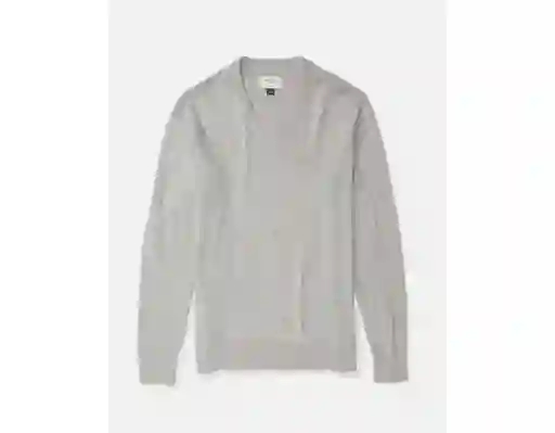 Suéter Tejido Para Hombre Gris Talla Large American Eagle