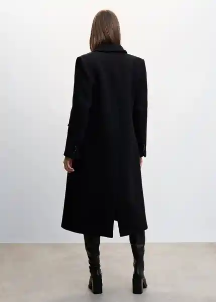 Abrigo Simfonia Negro Talla M Mujer Mango