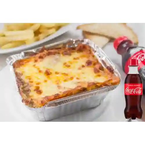Lasagna + coca-cola sabor original 250ml