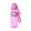 Botella Con Correa y Funda Serie Rosa 800 mL Bt21 Miniso