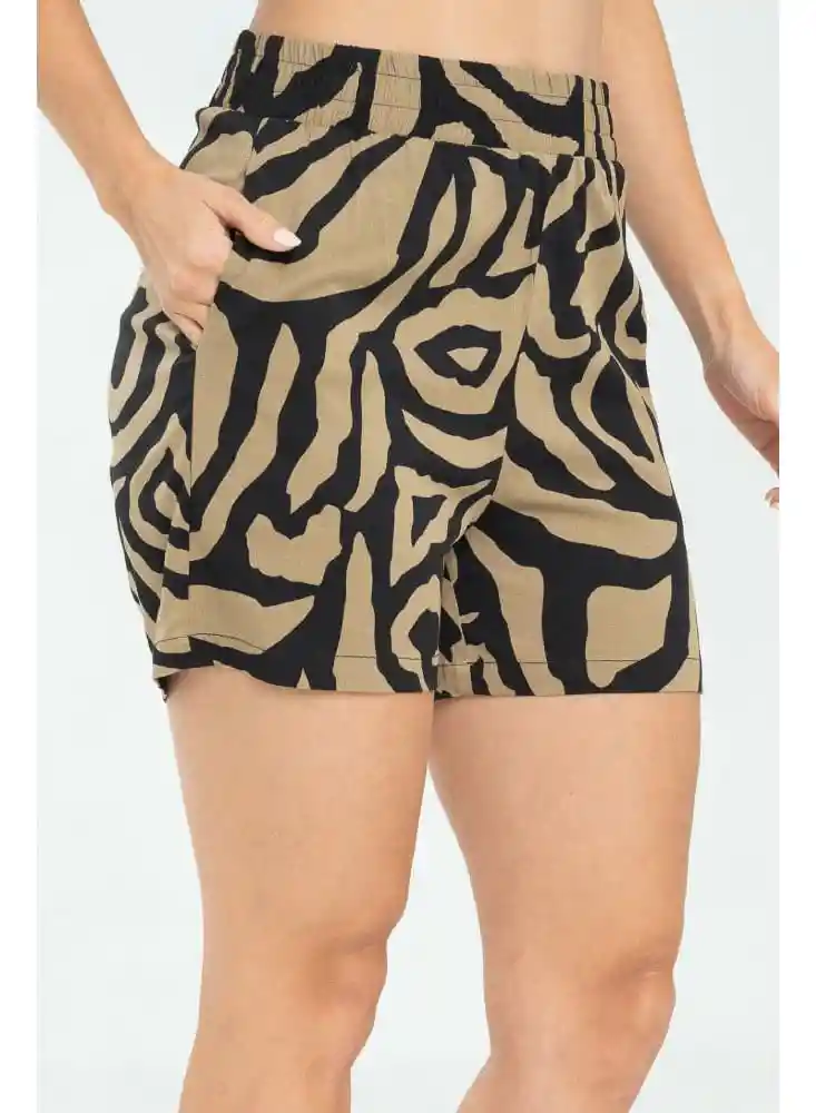 Short Animal Print Pf11340152