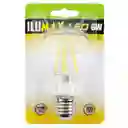 Ilumax Bombillo Led 6W Luz Cálida Filamento E27