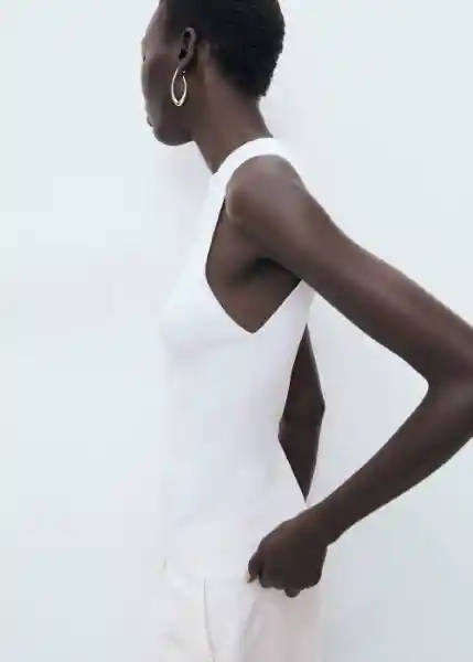 Top Albert Offwhite Talla XS Mujer Mango