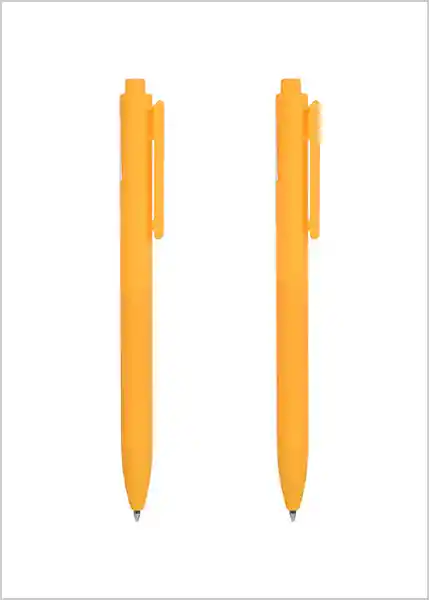 Miniso Pluma Retráctil Barril Naranja Claro Tinta Amarillo