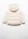 Abrigo Anorak Chiara Crudo Talla 09 Niña Mango
