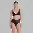 Top Tull Negro Para Mujer Macy