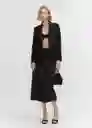 Blazer Americana Boreal Negro Talla 48 Mujer Mango