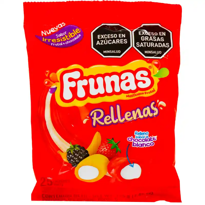 Frunas Caramelo Blandos Fresa Mora Banano