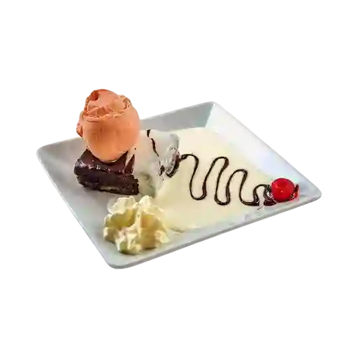 Brownie con Helado