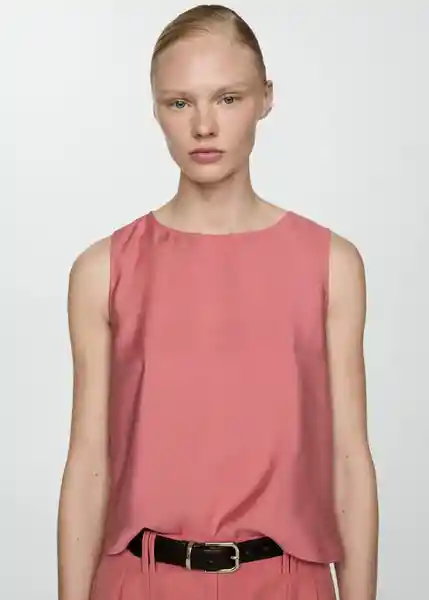 Top Bosco-h Rosa Pastel Talla S Mujer Mango