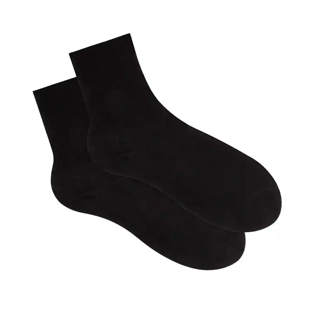 Medias Casual Largo Femenino Yaru Punto Blanco Talla 9-11