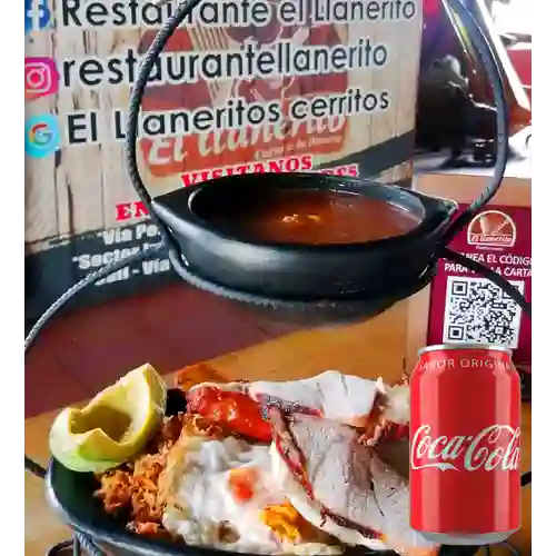 Combo Bandeja Paisa + Coca-Cola Sabor Original 330 ml