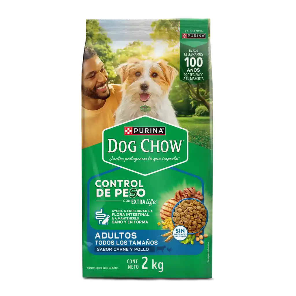 Comida para perro Dog Chow control de peso x 2 kg