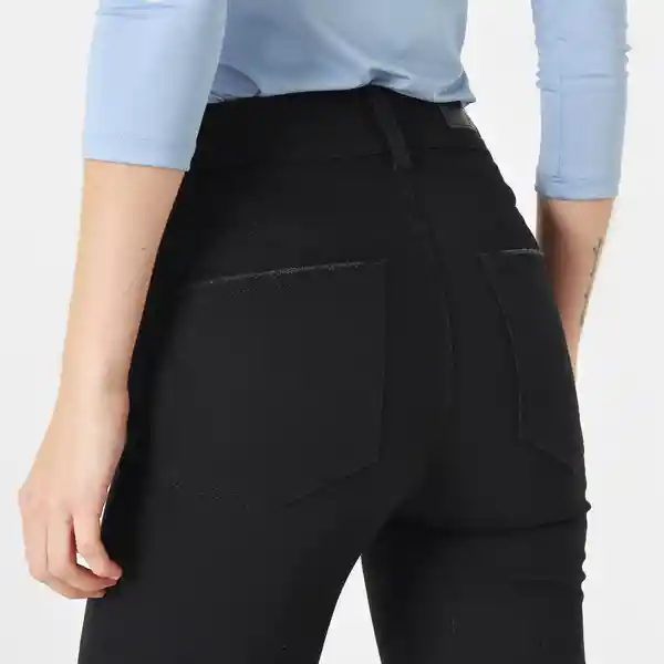 Jean Tiro Medio Bota Medio Negro Talla 10 - 720601