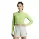 Adidas Camiseta Hiit Hr ls T Para Mujer Verde Talla S