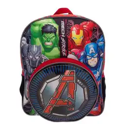 Mochila Primaria Ruz Marvel Avengers Mech Strike Negro