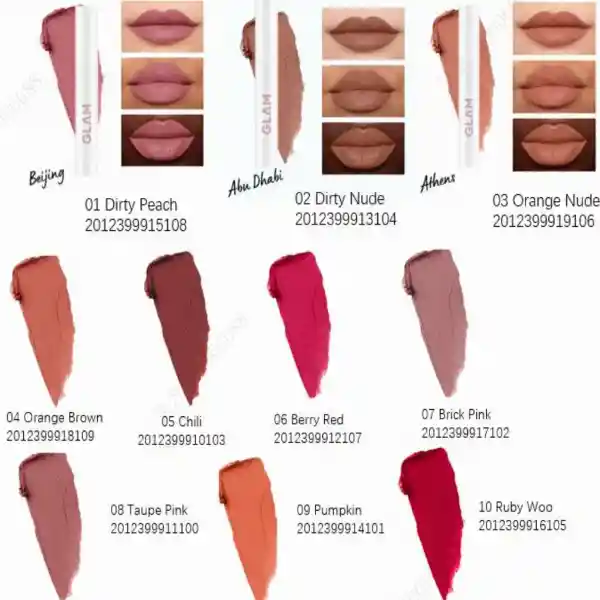 Labial Líquido Matte Dirty Peach Glam 01 Miniso