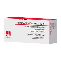 Iltuxam Hct Olmesartan/amlodipino/hidroclorotiazida 40/5/12.5 Mg