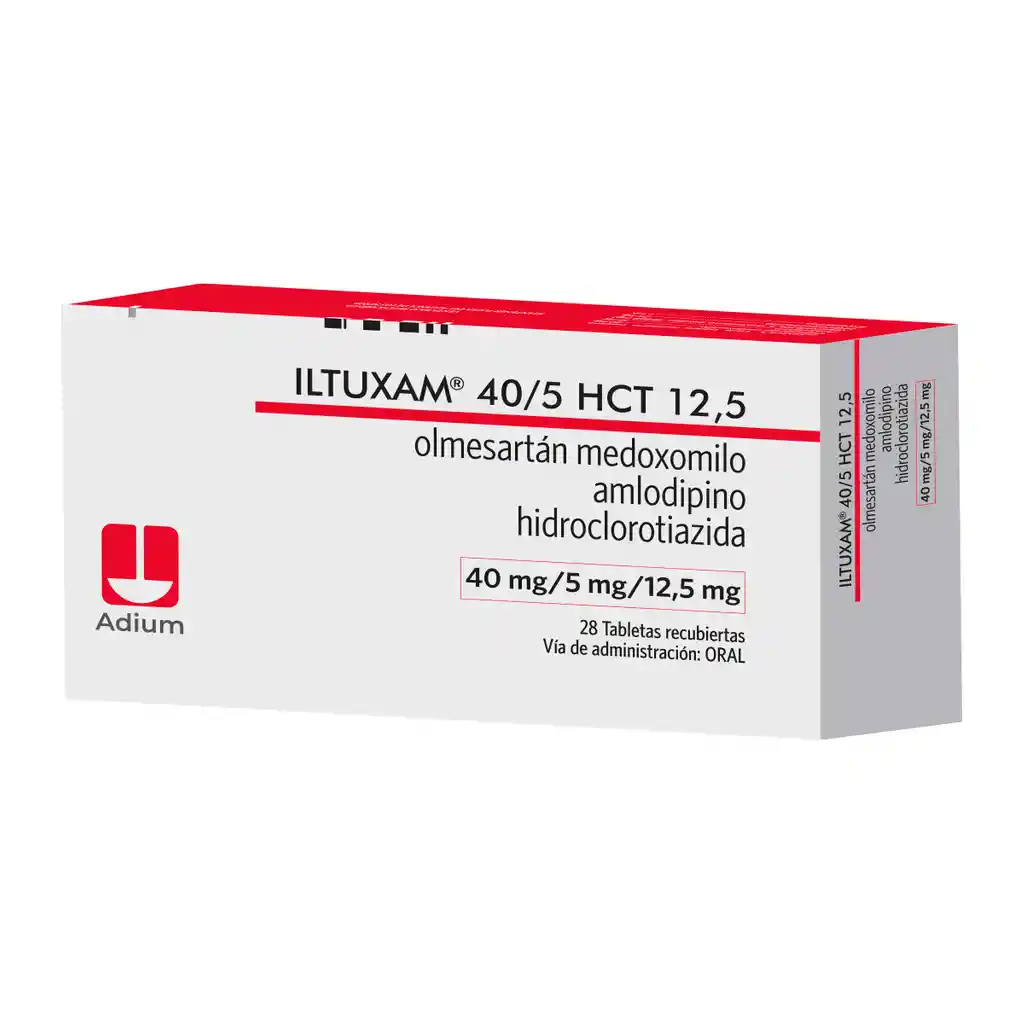 Iltuxam Hct Olmesartan/amlodipino/hidroclorotiazida 40/5/12.5 Mg