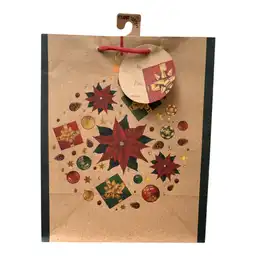 Bolsa Nico Navidad Kraft Mediana
