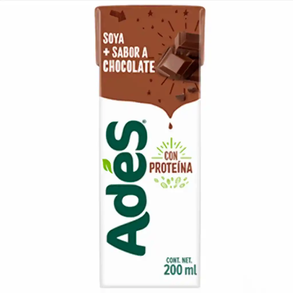 Ades Bebida de Soya con Proteína Sabor a Chocolate