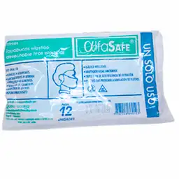Alfa Safe Tapabocas Azul Elástico Paquete x12