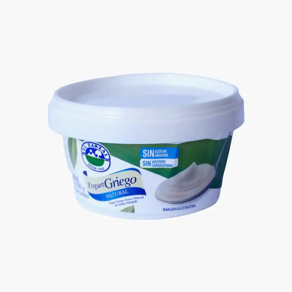 Yogurt El Zarzal Griego Natural (500 Gr)