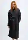 Abrigo Trench Gossip Negro Talla XL Mujer Mango