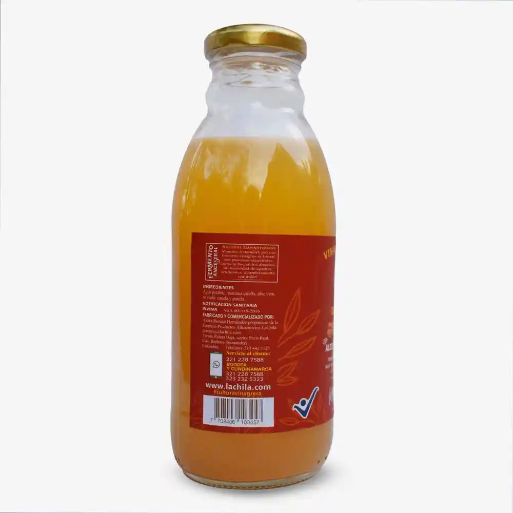 Vinagre Manzana Y Aloe Vera Productos Alimenticios Lachila 400 Ml