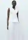 Vestido Mariona Blanco Talla M Mujer Mango