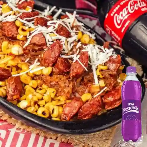 Combo Mazorcada Colombiana + Postobon Uva 400 ml
