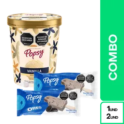 Combo Popsy Litro Vainilla + Paleta Oreo