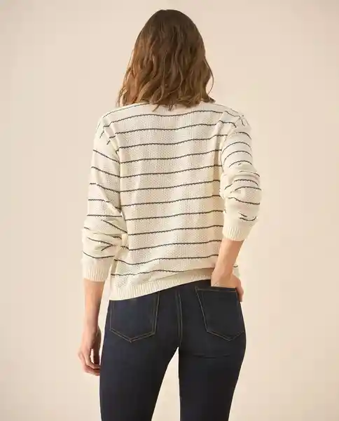 Saco Tejido Crudo Aljófar Claro Talla M 663G208 Esprit